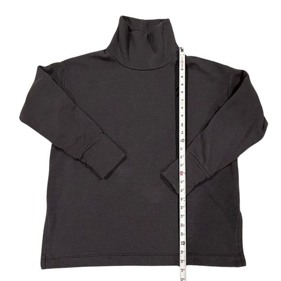 Peloton Logo Funnel Neck Pullover Oversized Sweatshirt Size L Gray - Picture 6 of 9